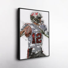 Load image into Gallery viewer, Tom Brady Canvas Art – Tampa Bay Buccaneers Wall Decor
