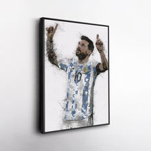 Load image into Gallery viewer, Lionel Messi Canvas Art – Argentina National Team Wall Decor
