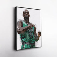 Load image into Gallery viewer, Kevin Garnett Canvas Art – Boston Celtics Wall Decor
