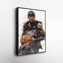 Load image into Gallery viewer, Allen Iverson Canvas Art – Philadelphia 76ers Wall Decor
