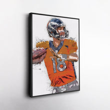 Load image into Gallery viewer, Peyton Manning Canvas Art – Denver Broncos Wall Decor
