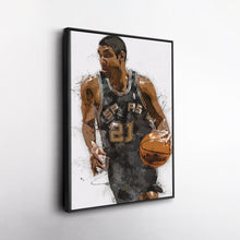 Load image into Gallery viewer, Tim Duncan Canvas Art – San Antonio Spurs Wall Decor

