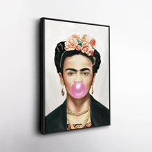 Load image into Gallery viewer, Frida Kahlo Gum Canvas – Iconic Artist Wall Art Gift for Feminist &amp; Art Lovers
