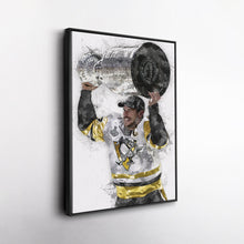 Load image into Gallery viewer, Sidney Crosby Canvas Art – Pittsburgh Penguins Wall Decor
