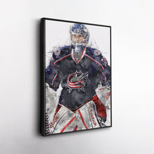 Load image into Gallery viewer, Sergei Bobrovsky Canvas Art – Columbus Blue Jackets Wall Decor
