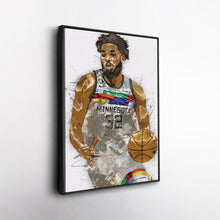 Load image into Gallery viewer, Karl-Anthony Towns Canvas Art – Minnesota Timberwolves Wall Decor
