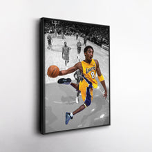 Load image into Gallery viewer, Kobe Bryant Lakers Dunking Canvas Wall Art Decor - NBA Slam Dunk Poster
