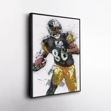 Load image into Gallery viewer, Hines Ward Canvas Art – Pittsburgh Steelers Wall Decor
