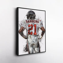 Load image into Gallery viewer, Deion Sanders Canvas Art – Atlanta Falcons Wall Decor
