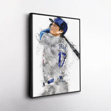 Load image into Gallery viewer, Shohei Ohtani Canvas Art – Los Angeles Dodgers Wall Decor
