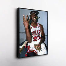 Load image into Gallery viewer, Michael Jordan Smoking Canvas – Chicago Bulls Wall Art Home Decor
