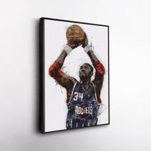 Load image into Gallery viewer, Hakeem Olajuwon Canvas Art – Houston Rockets Wall Decor
