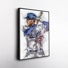Load image into Gallery viewer, Freddie Freeman Canvas Art – Los Angeles Dodgers Wall Decor
