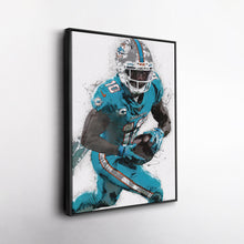 Load image into Gallery viewer, Tyreek Hill Canvas Art – Miami Dolphins Wall Decor
