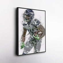 Load image into Gallery viewer, DK Metcalf Canvas Art – Seattle Seahawks Wall Decor

