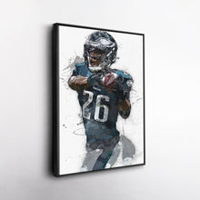 Load image into Gallery viewer, Saquon Barkley Canvas Art - Philadelphia Eagles Wall Decor
