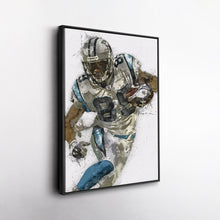 Load image into Gallery viewer, Steve Smith Canvas Art – Carolina Panthers Wall Decor
