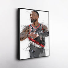 Load image into Gallery viewer, Damian Lillard Canvas Art – Portland Trail Blazers Superstar Wall Decor
