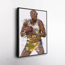 Load image into Gallery viewer, Kareem Abdul-Jabbar Canvas Art – Los Angeles Lakers Wall Decor
