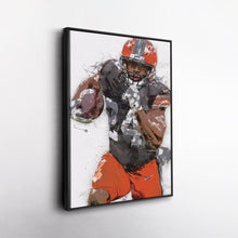 Load image into Gallery viewer, Nick Chubb Canvas Art – Cleveland Browns Wall Decor
