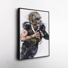 Load image into Gallery viewer, Derek Carr Canvas Art – New Orleans Saints Wall Decor
