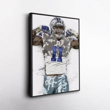 Load image into Gallery viewer, Micah Parsons Canvas Art – Dallas Cowboys Wall Decor
