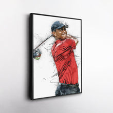 Load image into Gallery viewer, Tiger Woods Canvas Print – Masters Golf Wall Art Decor
