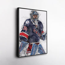 Load image into Gallery viewer, Henrik Lundqvist Canvas Art – New York Rangers Wall Decor
