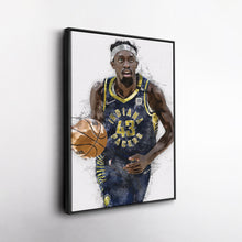 Load image into Gallery viewer, Pascal Siakam Canvas Art – Indiana Pacers Wall Decor
