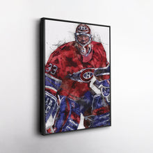 Load image into Gallery viewer, Patrick Roy Canvas Art – Montreal Canadiens Wall Decor
