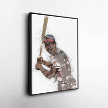 Load image into Gallery viewer, Hank Aaron Canvas Art – Atlanta Braves Wall Decor
