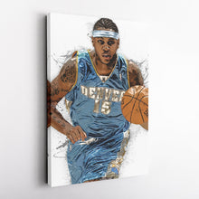 Load image into Gallery viewer, Carmelo Anthony Canvas Art – Denver Nuggets Wall Decor
