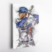 Load image into Gallery viewer, Freddie Freeman Canvas Art – Los Angeles Dodgers Wall Decor

