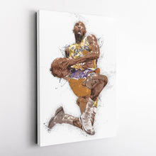 Load image into Gallery viewer, Kobe Bryant Canvas Art – Los Angeles Lakers Legend Wall Decor
