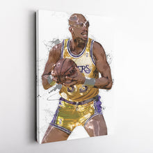 Load image into Gallery viewer, Kareem Abdul-Jabbar Canvas Art – Los Angeles Lakers Wall Decor
