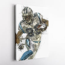 Load image into Gallery viewer, Steve Smith Canvas Art – Carolina Panthers Wall Decor
