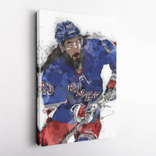 Load image into Gallery viewer, Mika Zibanejad Canvas Art – New York Rangers Wall Decor
