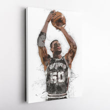 Load image into Gallery viewer, David Robinson Canvas Art – San Antonio Spurs Wall Decor
