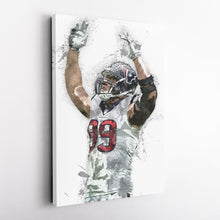 Load image into Gallery viewer, J.J. Watt Canvas Art – Houston Texans Wall Decor
