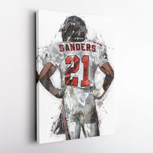 Load image into Gallery viewer, Deion Sanders Canvas Art – Atlanta Falcons Wall Decor
