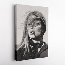 Load image into Gallery viewer, Brigitte Bardot Canvas – French Actress Wall Art Gift for Classic Cinema Lovers
