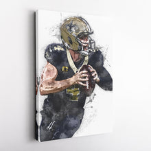 Load image into Gallery viewer, Derek Carr Canvas Art – New Orleans Saints Wall Decor
