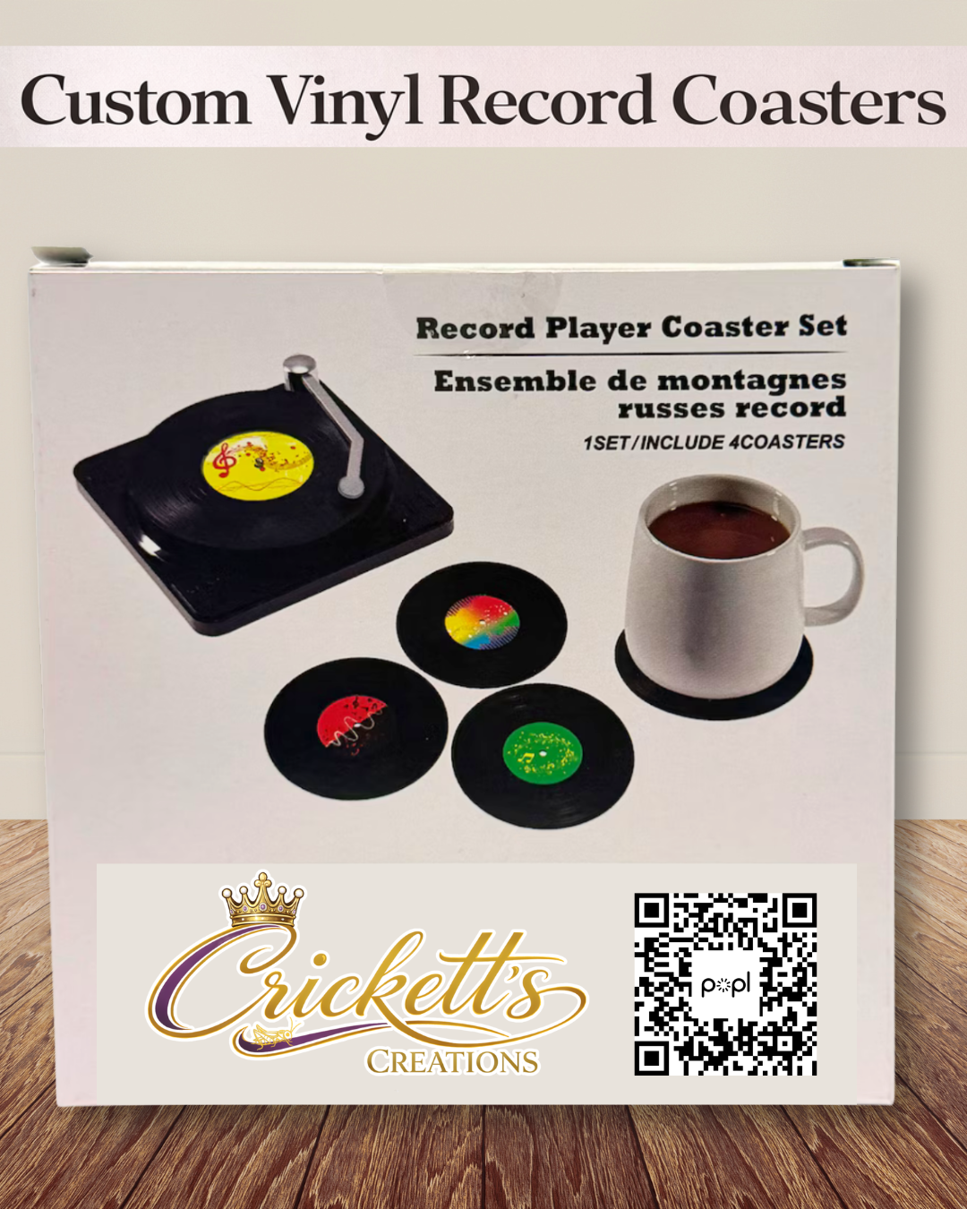 Custom Vinyl Record Coasters
