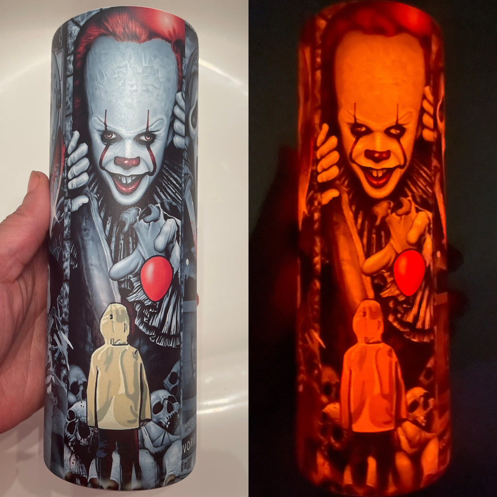 20oz Custom Glow Skinny Tumbler