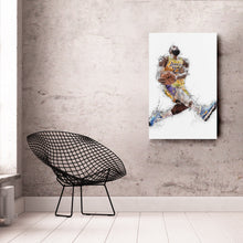 Load image into Gallery viewer, LeBron James Dunk Canvas Art – Los Angeles Lakers Wall Decor
