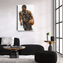 Load image into Gallery viewer, Tim Duncan Canvas Art – San Antonio Spurs Wall Decor
