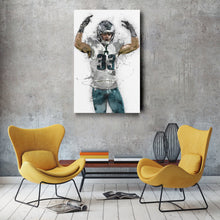 Load image into Gallery viewer, Cooper DeJean Canvas Art – Philadelphia Eagles Wall Decor
