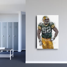Load image into Gallery viewer, Reggie White Canvas Art – Green Bay Packers Wall Decor
