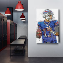 Load image into Gallery viewer, Josh Allen Canvas Art – Buffalo Bills Wall Decor
