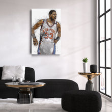 Load image into Gallery viewer, Patrick Ewing Canvas Art – New York Knicks Wall Decor
